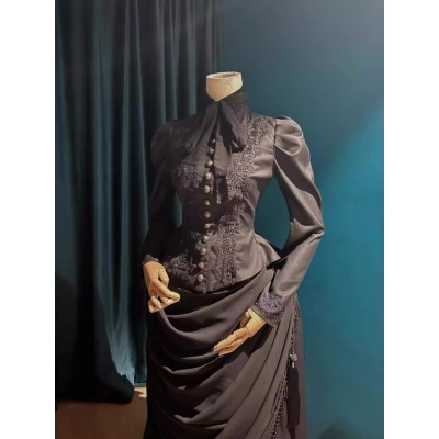 Surface Spell Gothic Night Boat Leg of Mutton Sleeve Jacket(Multiple Colours/Full Payment Without Shipping)